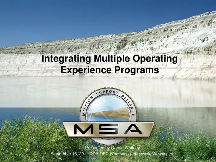 integrating multiple operating experience programs