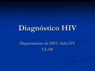 diagn stico hiv