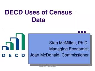 DECD Uses of Census Data