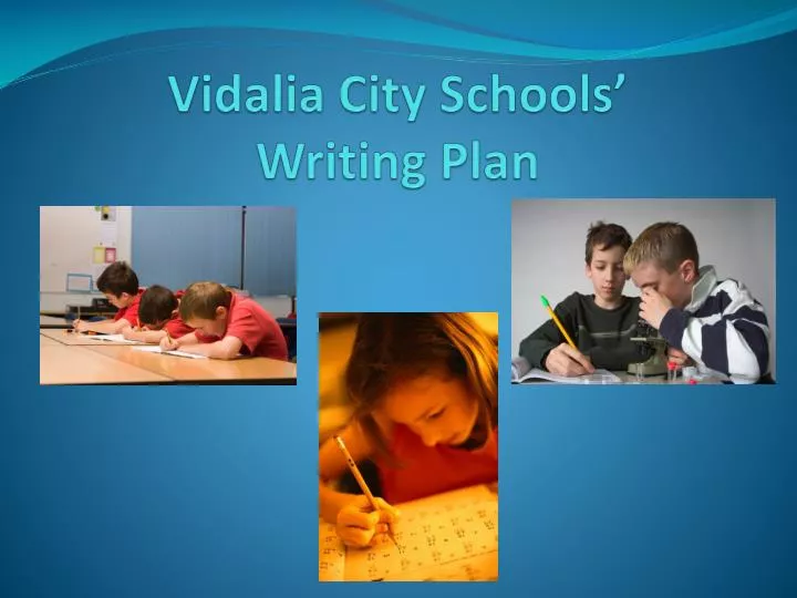 vidalia city schools writing plan