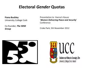 Electoral Gender Quotas