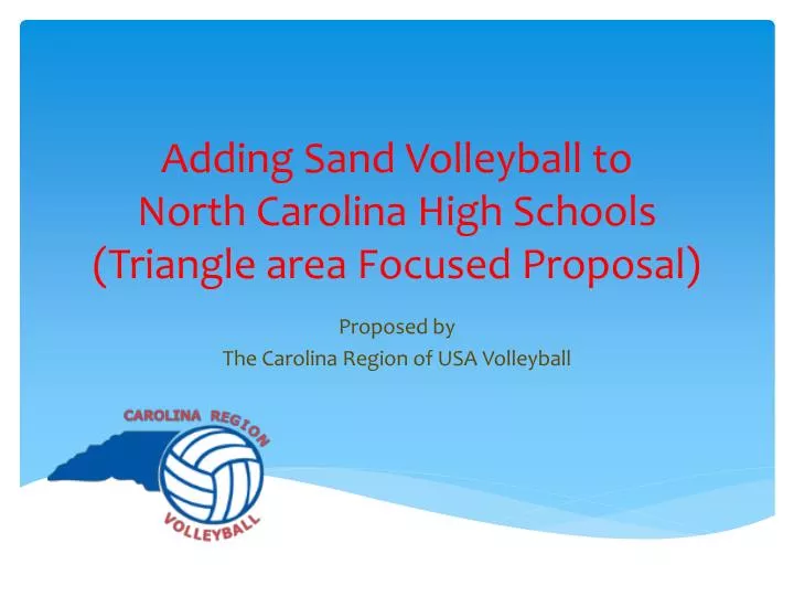 adding sand volleyball to north carolina high schools triangle area focused proposal