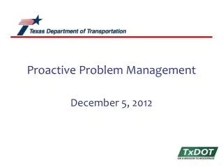 Proactive Problem Management