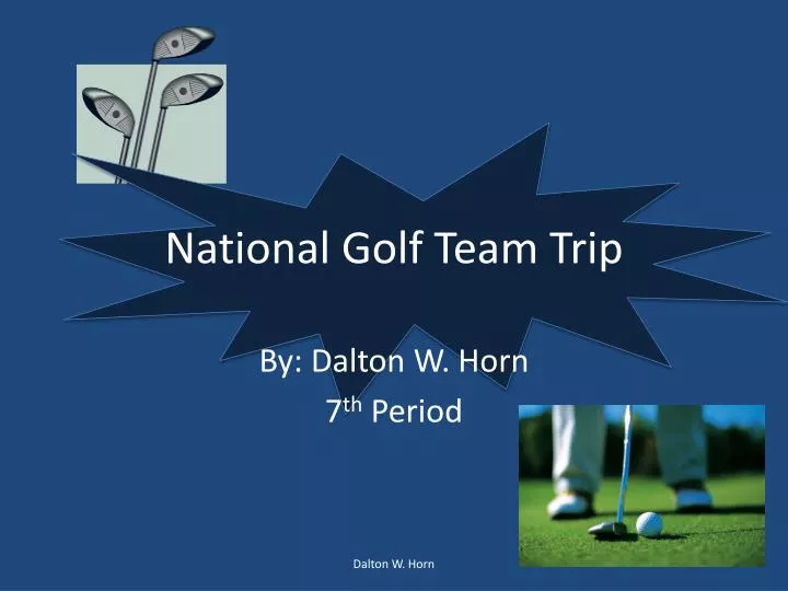 national golf team trip