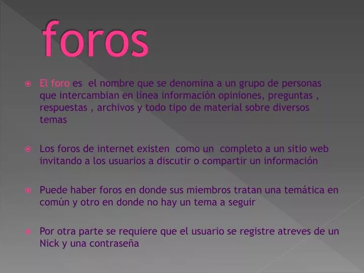 foros