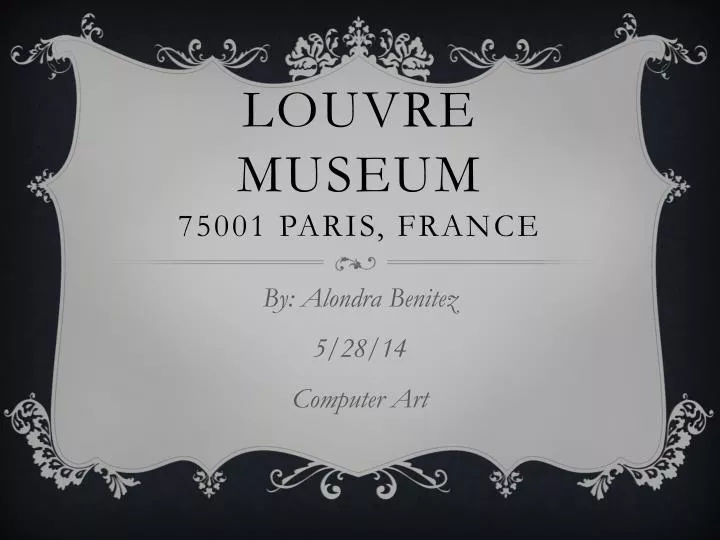 louvre museum 75001 paris france