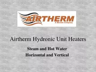 Airtherm Hydronic Unit Heaters