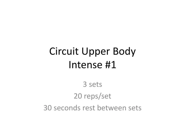circuit upper body intense 1
