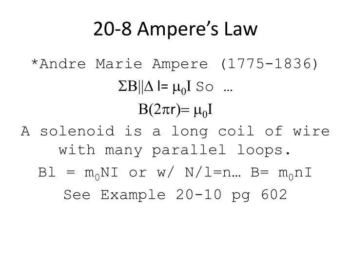 20 8 ampere s law
