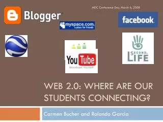 Web 2.0: Where are our students connecting?