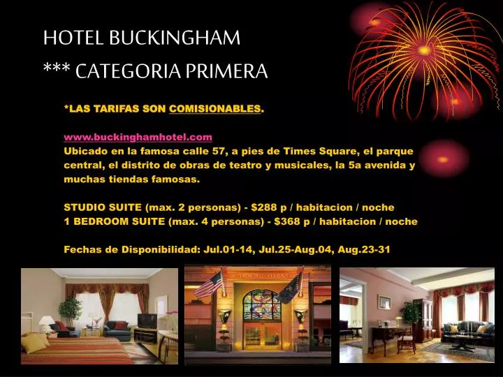 hotel buckingham categoria primera