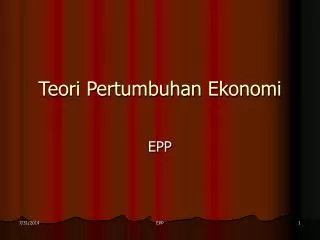 teori pertumbuhan ekonomi