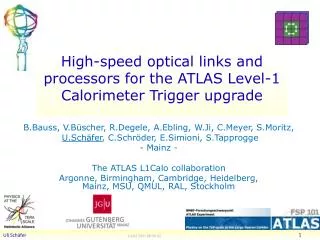 High-speed optical links and processors for the ATLAS Level-1 Calorimeter Trigger upgrade