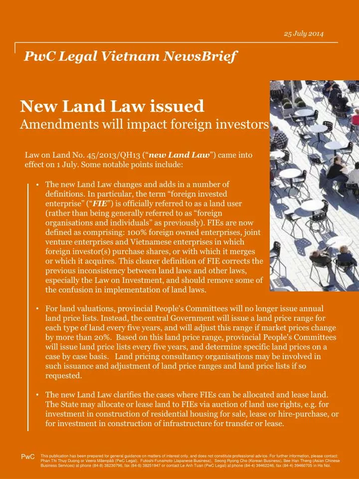 new land law issued amendments will impact foreign investors