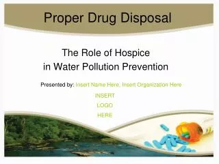 Proper Drug Disposal