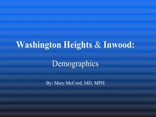 Washington Heights-Inwood