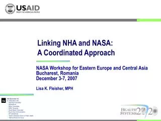 Linking NHA and NASA: A Coordinated Approach