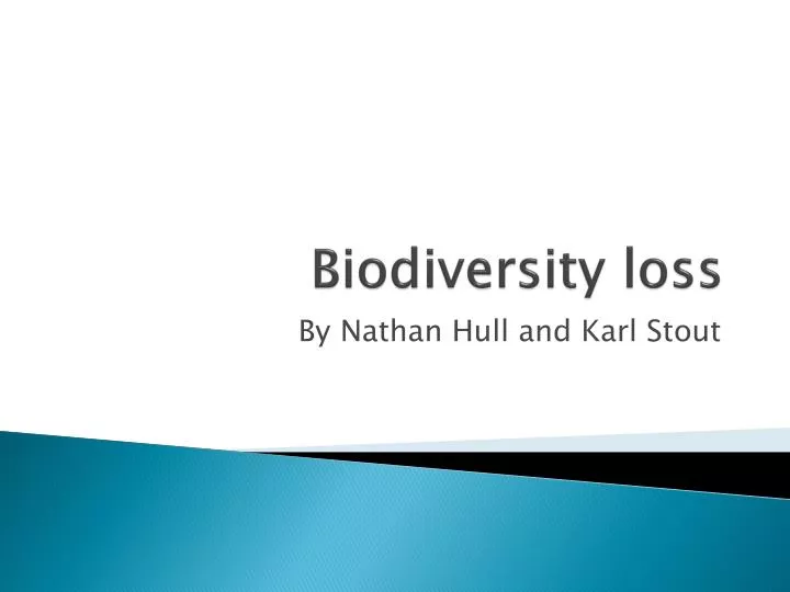 biodiversity loss