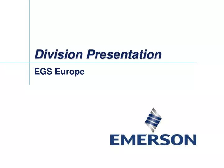 division presentation