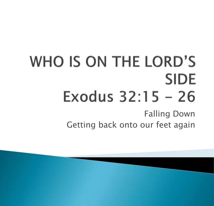 who is on the lord s side exodus 32 15 26