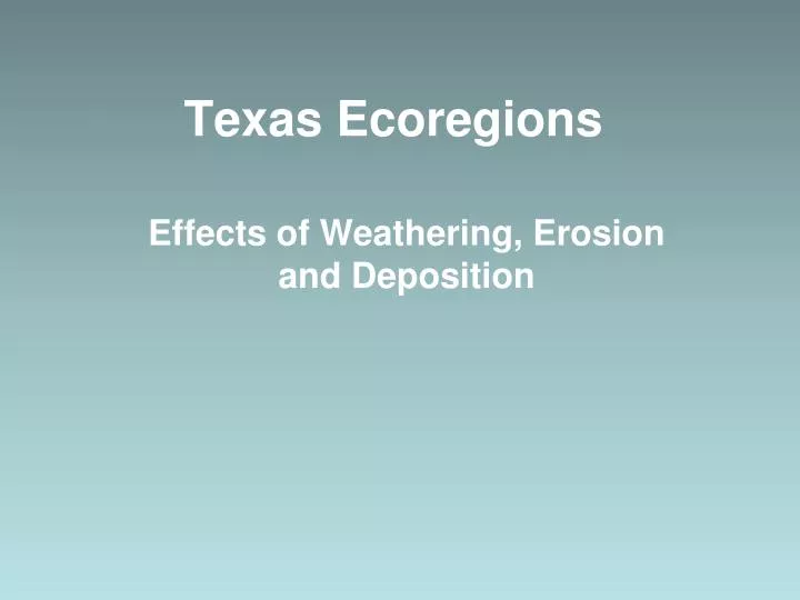 texas ecoregions