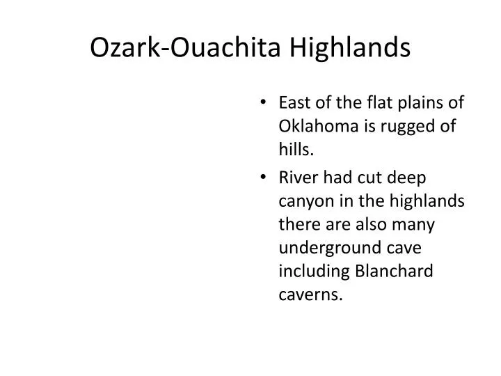 ozark ouachita highlands