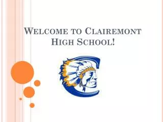 Welcome to Clairemont High School!