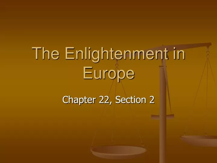 the enlightenment in europe