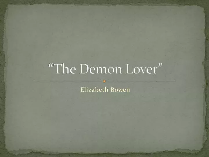 the demon lover