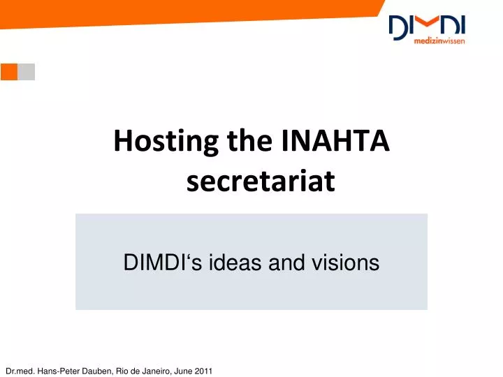 hosting the inahta secretariat