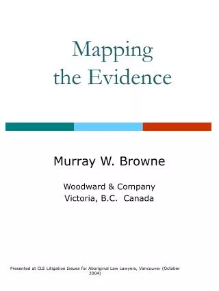 Mapping the Evidence