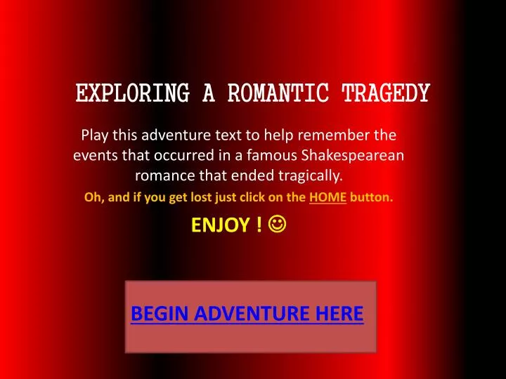 exploring a romantic tragedy