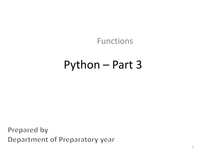 python part 3