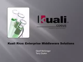 Kuali Rice: Enterprise Middleware Solutions