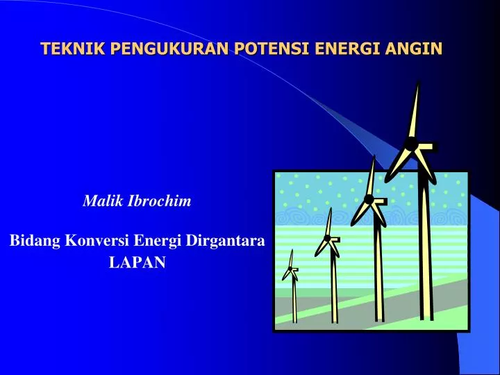 teknik pengukuran potensi energi angin