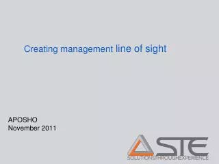Creating management line of sight