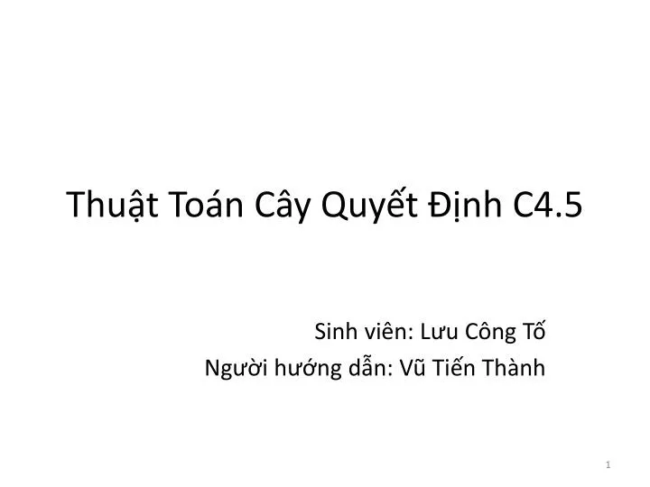 thu t to n c y quy t nh c4 5