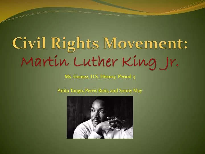 civil rights movement martin luther king jr