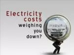 COST OF ELECTRICITY (per kwh) - slide 1