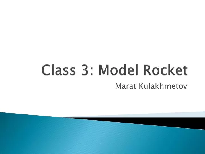 class 3 model rocket