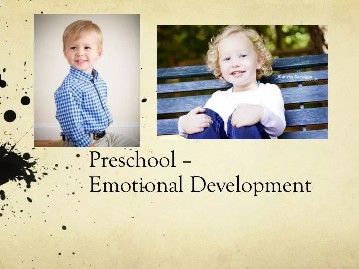 preschool emotional development