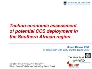 Techno-economic assessment of potential CCS deployment in the Southern African region