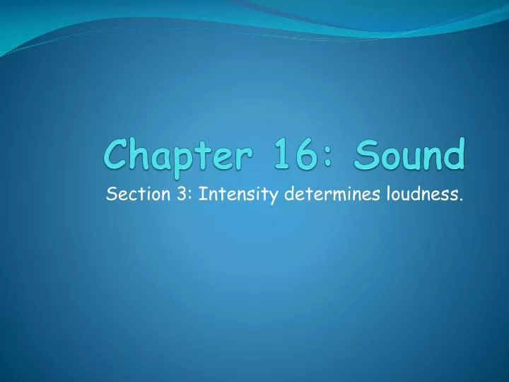 chapter 16 sound