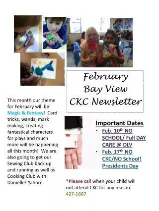 February Bay View CKC Newsletter