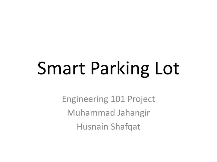 smart parking lot