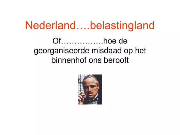 nederland belastingland