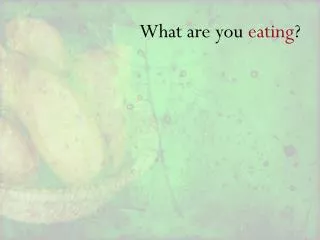 What are you eating ?
