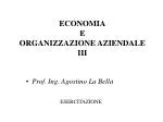 ECONOMIA E ORGANIZZAZIONE AZIENDALE III - slide 1