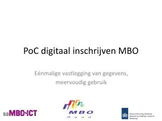 poc digitaal inschrijven mbo