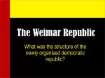The Weimar Republic - slide 1